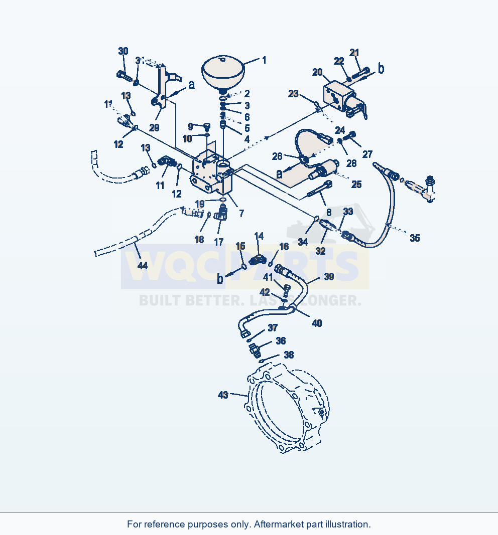 Komatsu WA320-7 Hydraulic Piping Accumulator parts diagram