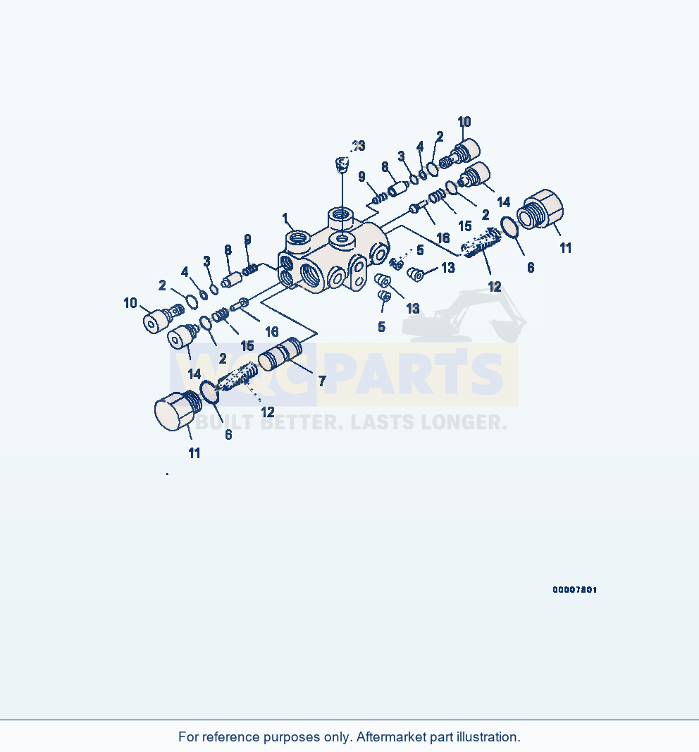 Komatsu WA320-7 Hydraulic Piping Cushion Valve parts diagram