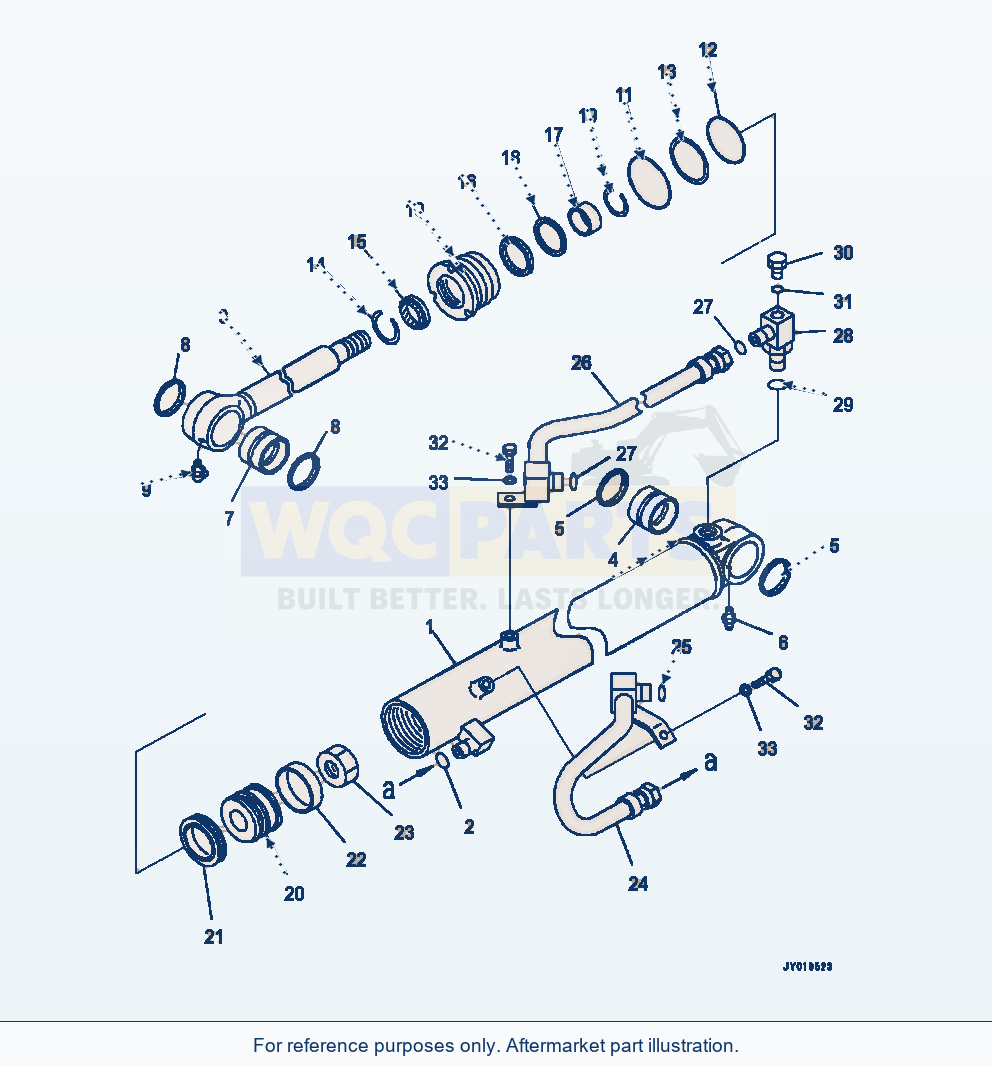 Komatsu WA320-7 Cylinder Assembly Steering - L.H. parts diagram