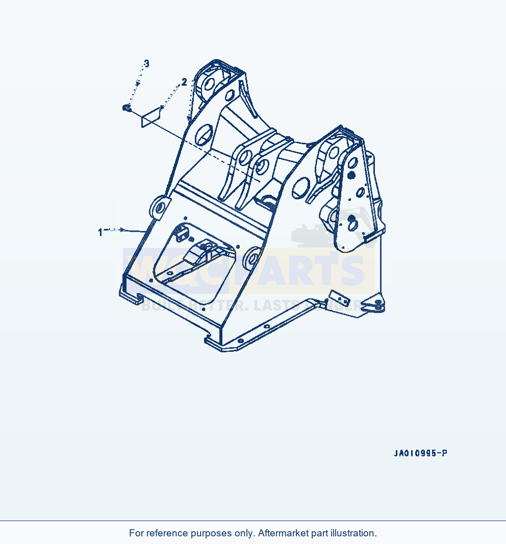 Komatsu WA320-7 Front Frame parts diagram