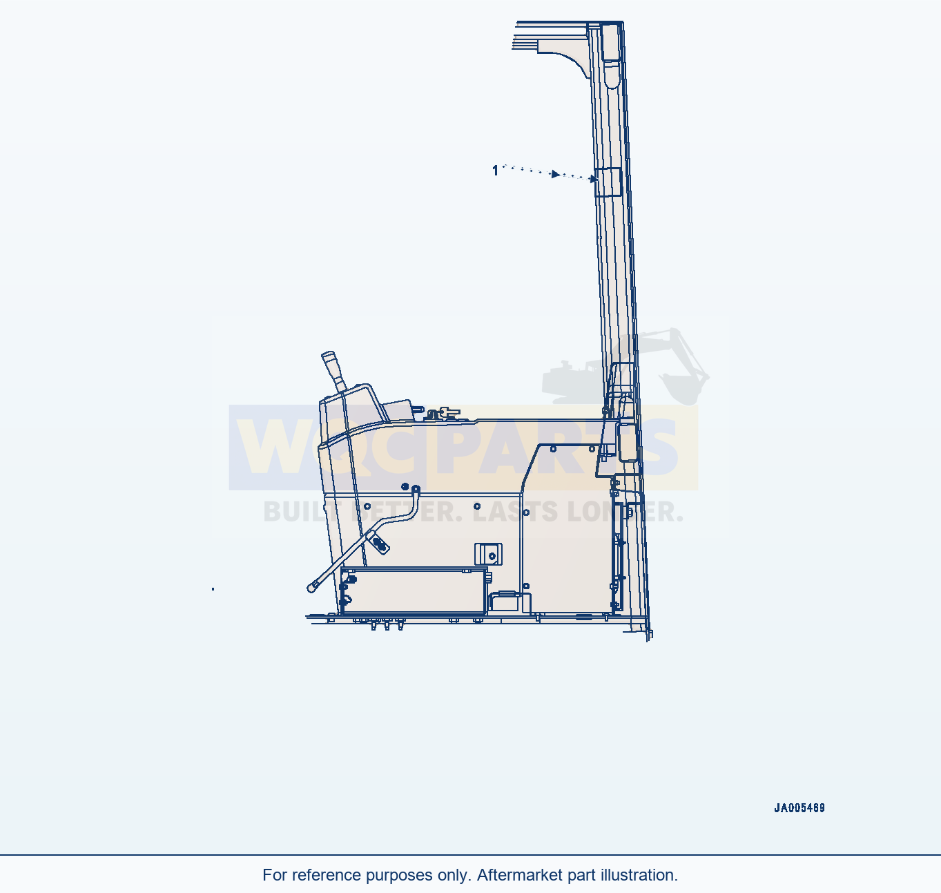 Komatsu WA320-7 Komtrax Plate (#80001-) parts diagram