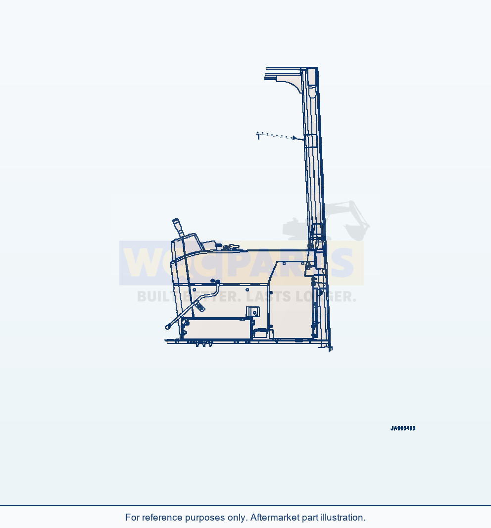 Komatsu WA320-7 Marks And Plates Komtrax Blast Site Decal parts diagram