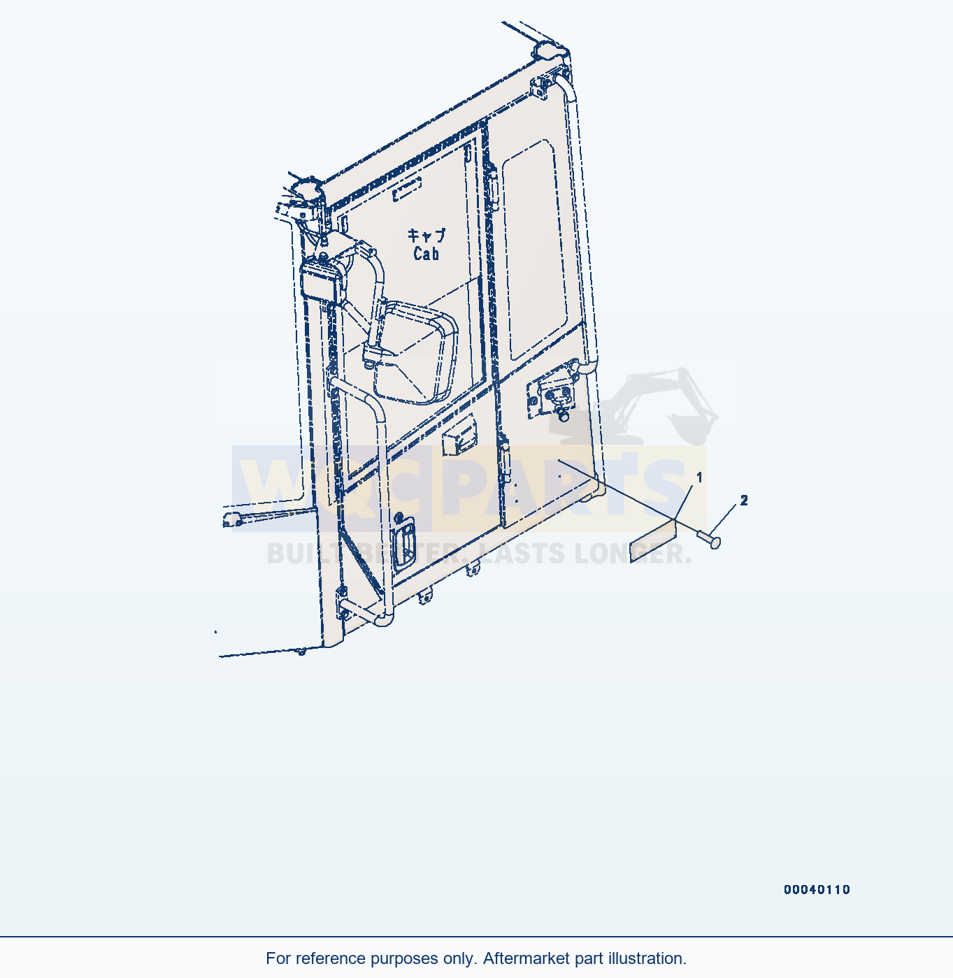 Komatsu WA320-7 Rops Plate (#80001-) parts diagram