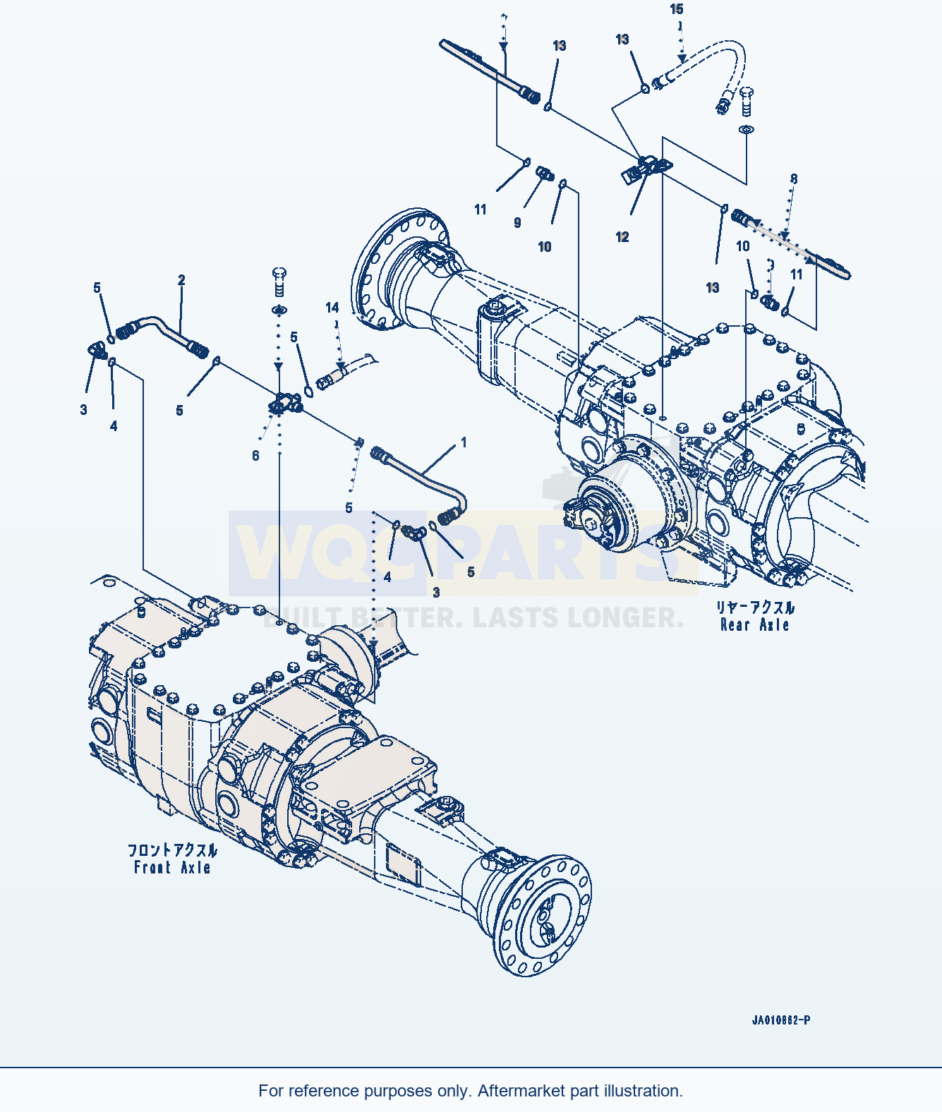 Komatsu WA320-7 Brake Piping (#80001-) parts diagram