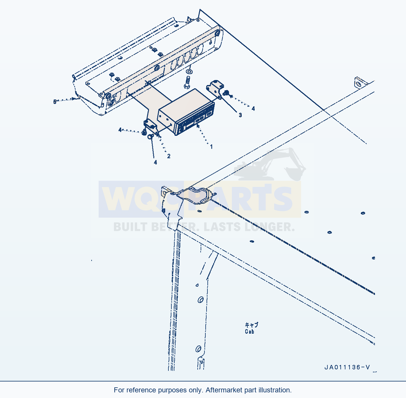 Komatsu WA320-7 Radio (#80001-) parts diagram