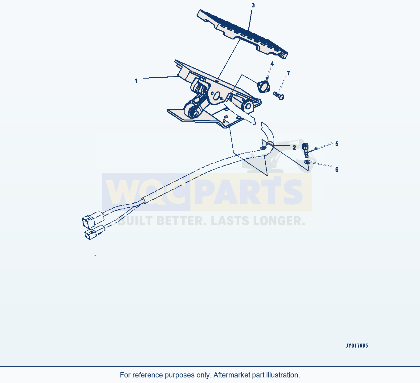 Komatsu WA320-7 Rops Cab, Accelerator Pedal (#80001-) parts diagram