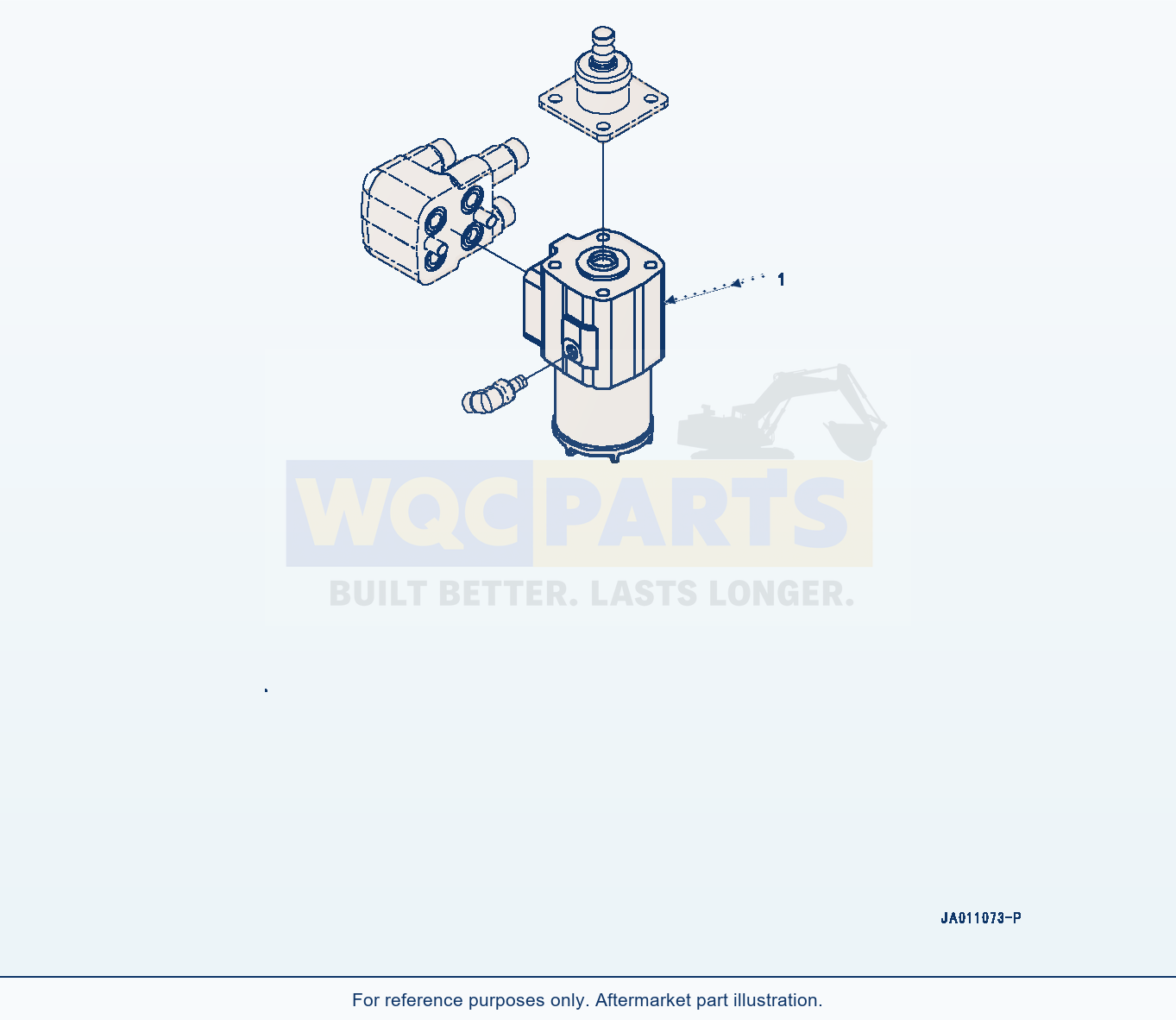 Komatsu WA320-7 Rops Cab, Orbitrol Valve (#80001-) parts diagram