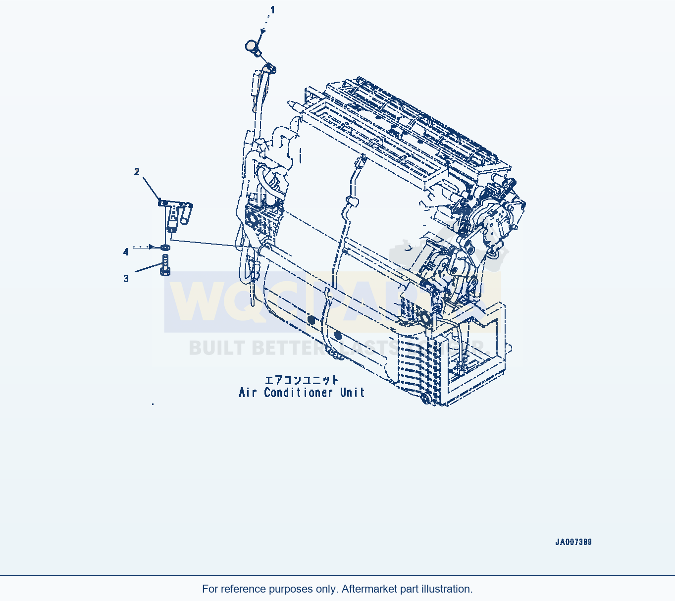 Komatsu WA320-7 Rops Cab, Sensor (#80001-) parts diagram