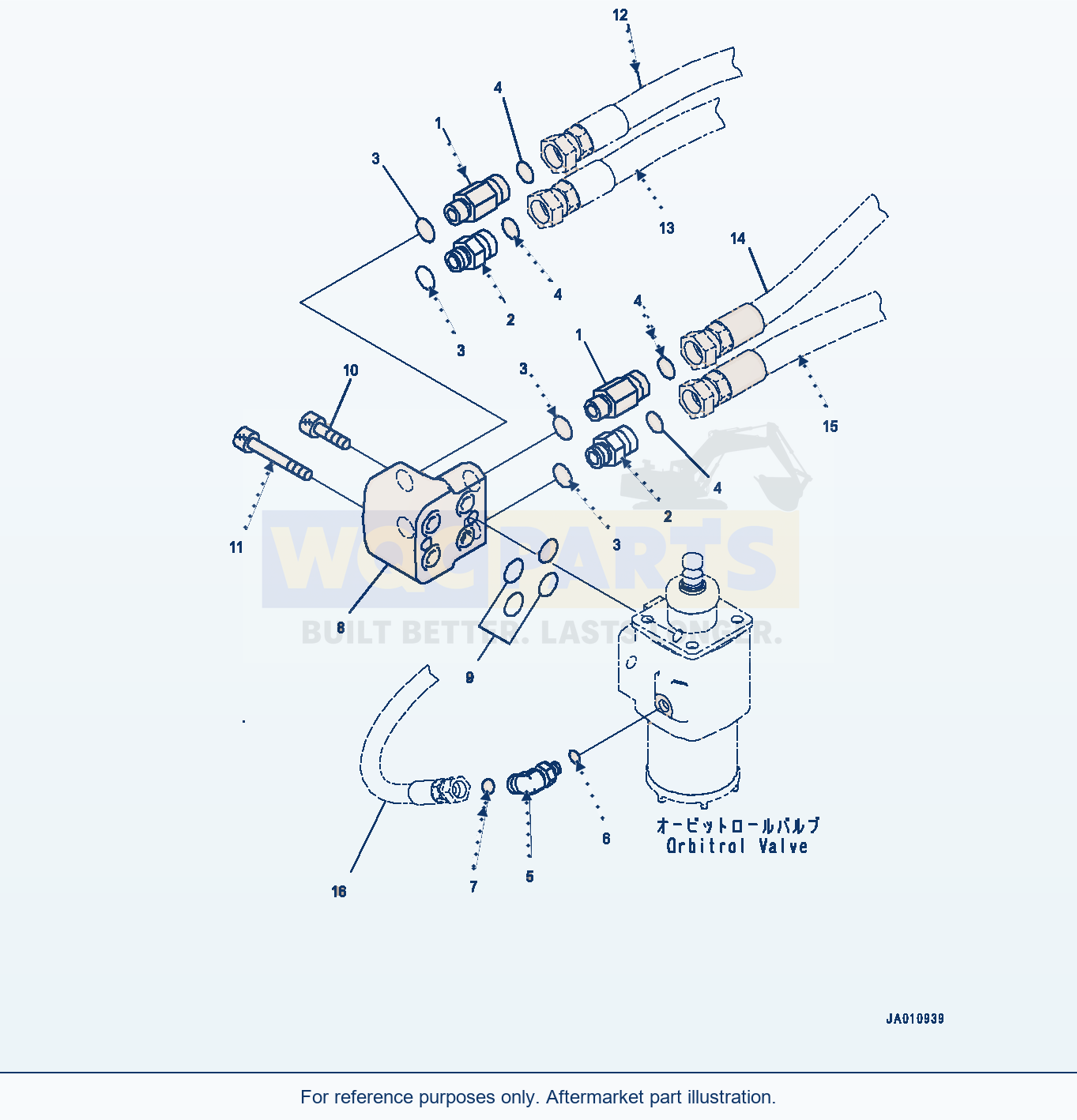 Komatsu WA320-7 Rops Cab, Valve Related Parts (#80001-) parts diagram