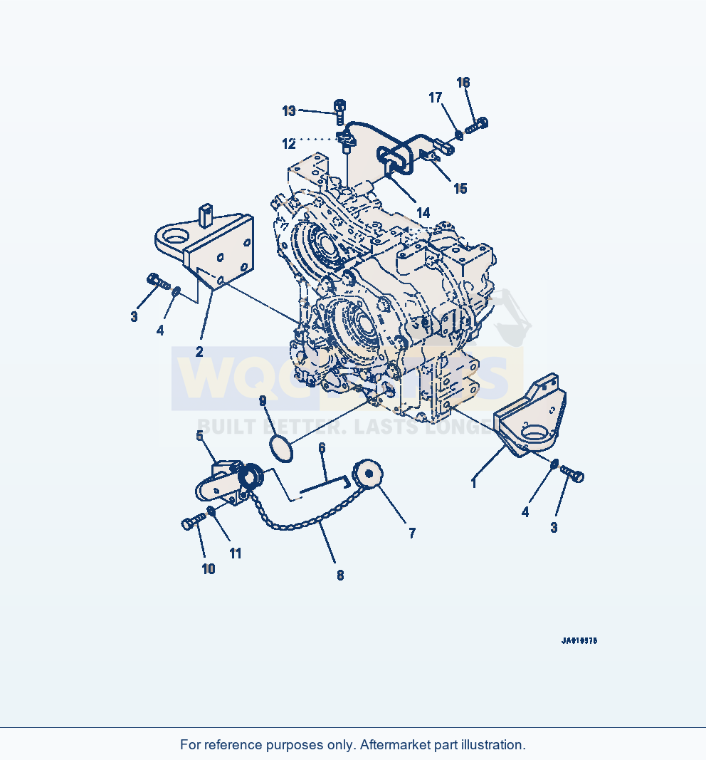 Komatsu WA320-7 Transfer Filler Tube parts diagram
