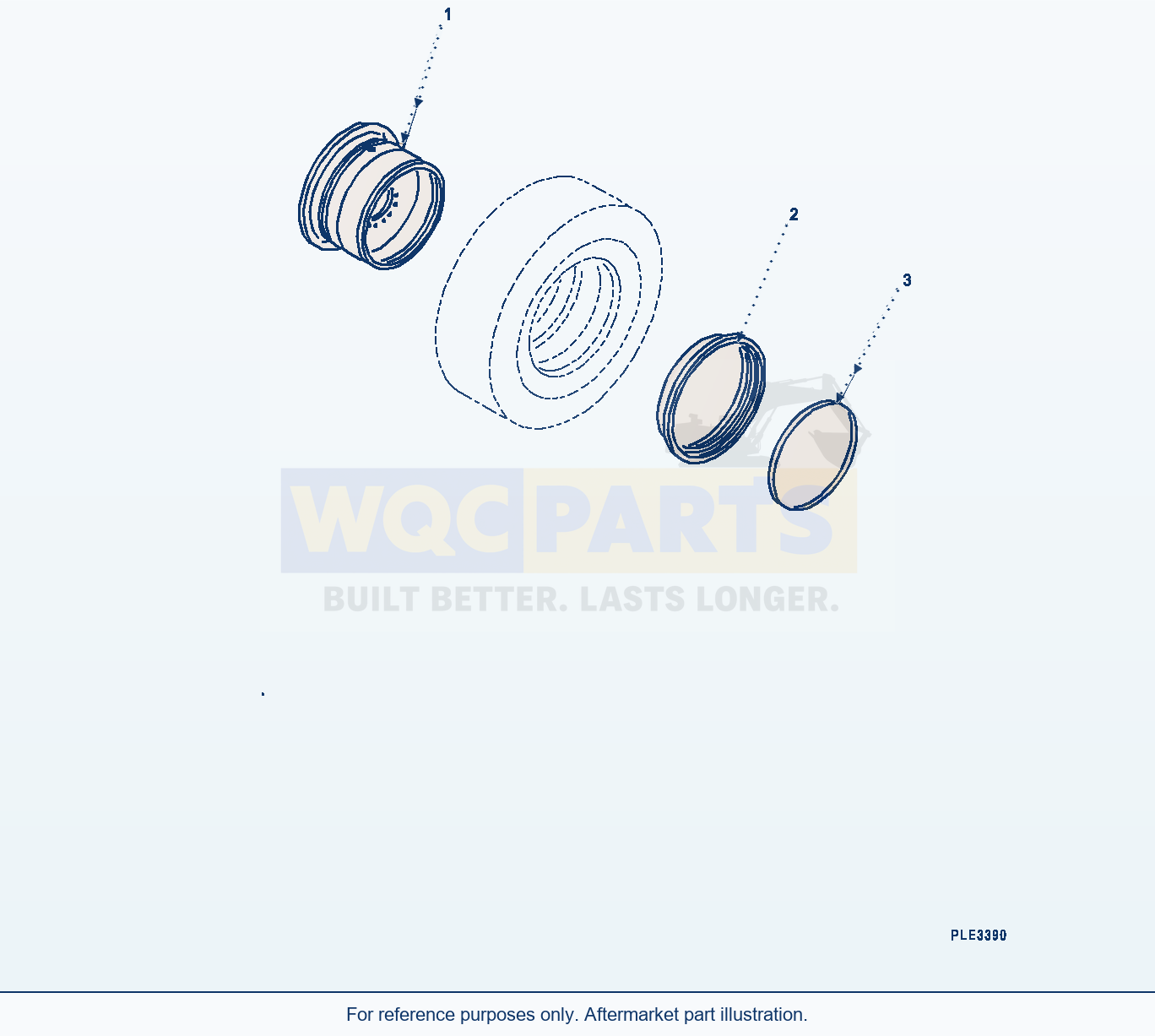 Komatsu WA320-7 Rim (#80001-) parts diagram