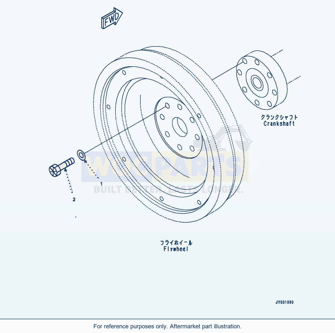 Komatsu WA320-8 Flywheel Mounting (#26643211-) (Afw10-001001) parts diagram