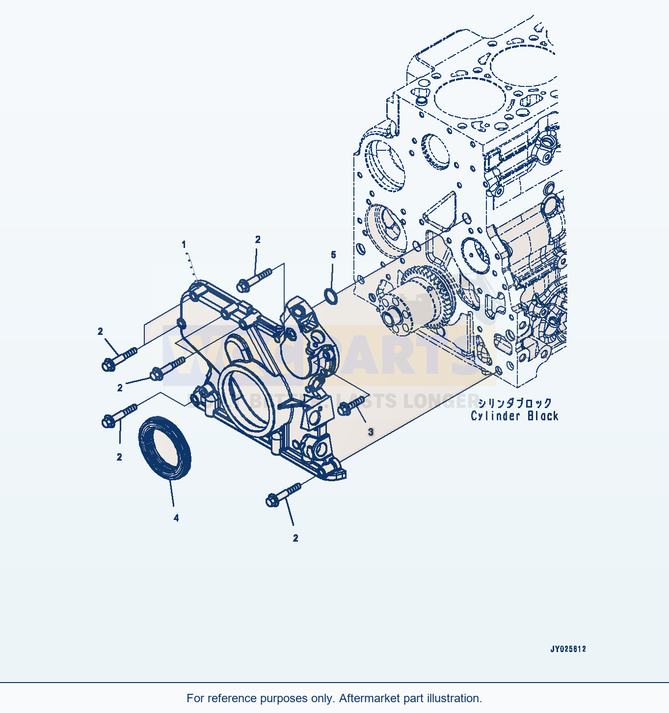Komatsu WA320-8 Front Gear Cover (#26643211-) (Agg00-001001) parts diagram
