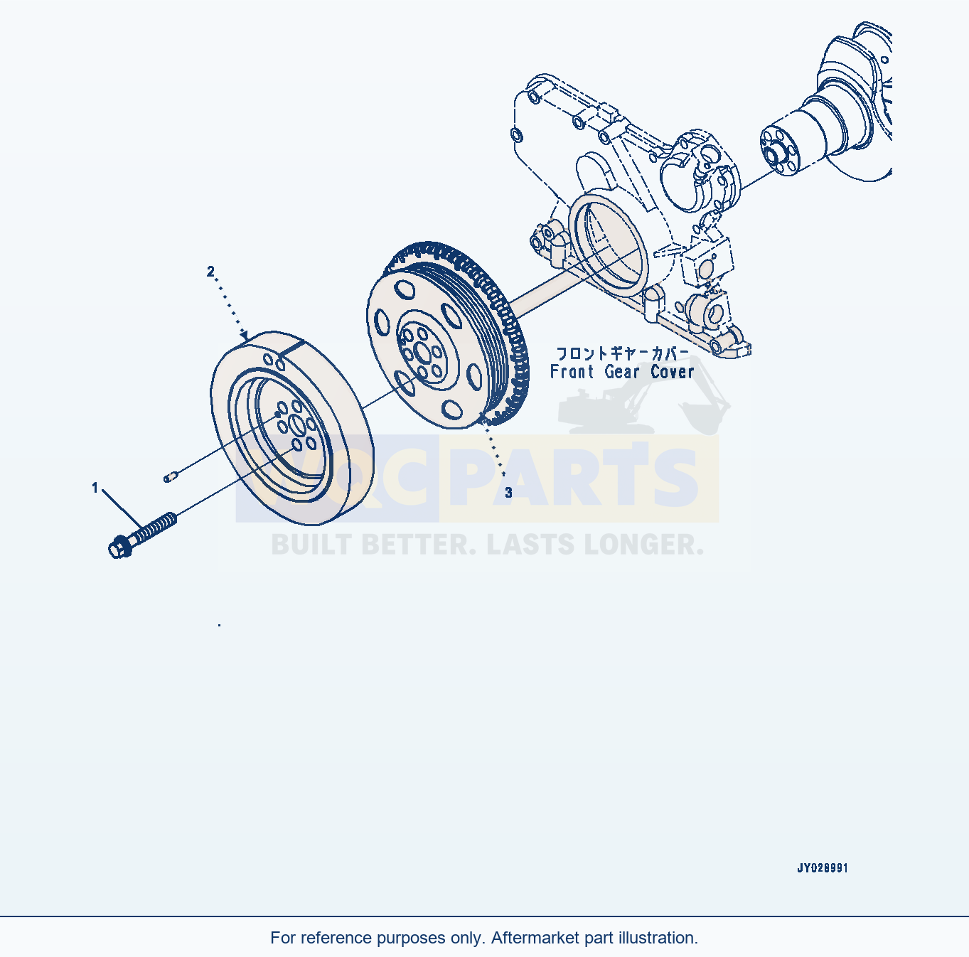 Komatsu WA320-8 Vibration Damper (#26643211-) (Ada00-001001) parts diagram