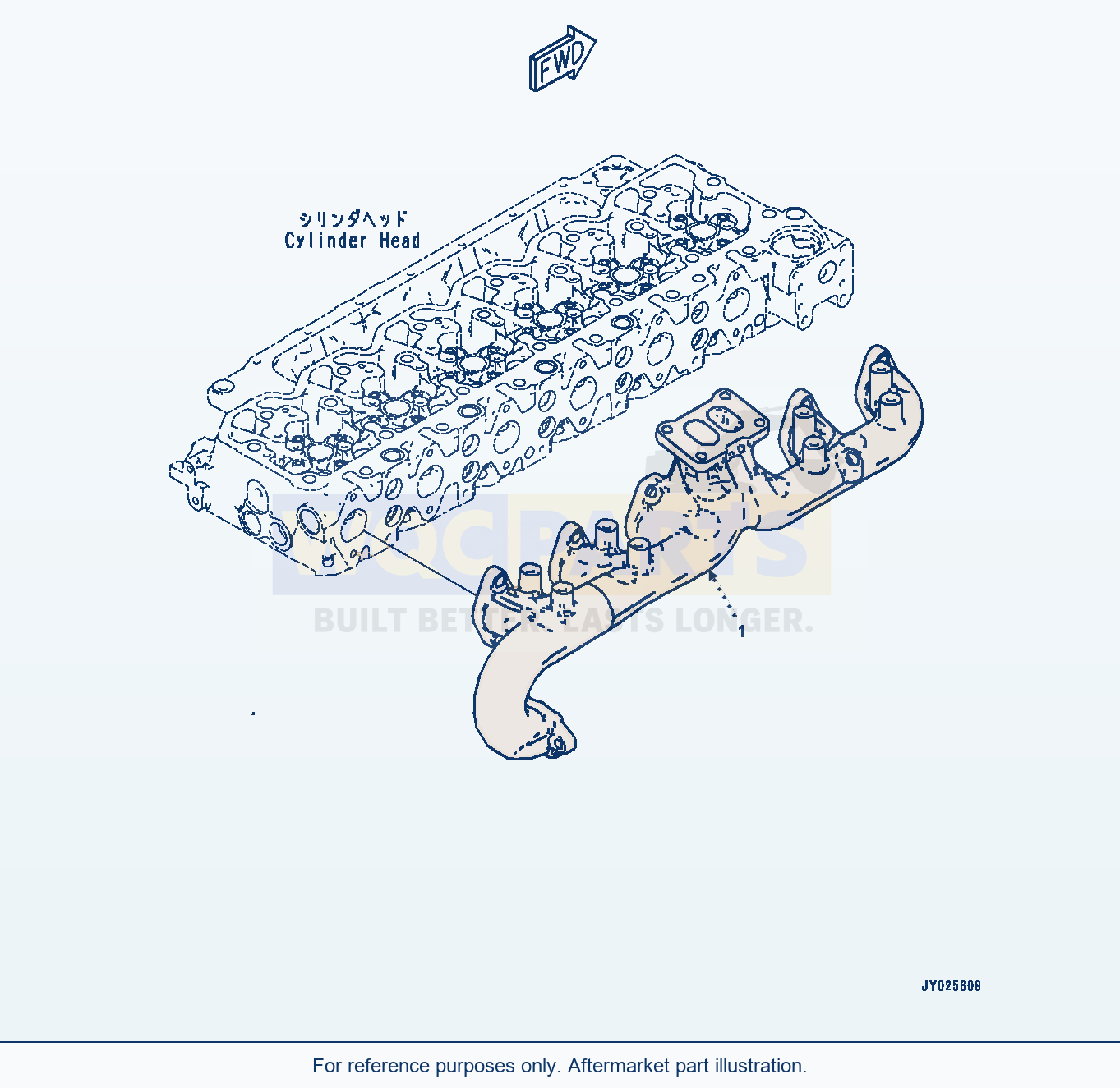 Komatsu WA320-8 Exhaust Manifold (#26643211-) (Atb30-001001) parts diagram