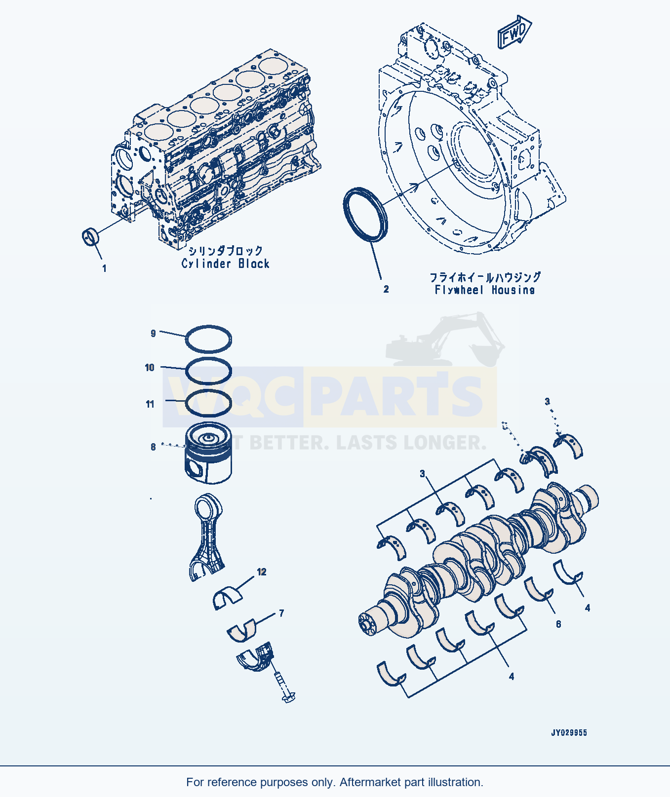 Komatsu WA320-8 Repair Service Parts (#26643211-26647561) parts diagram