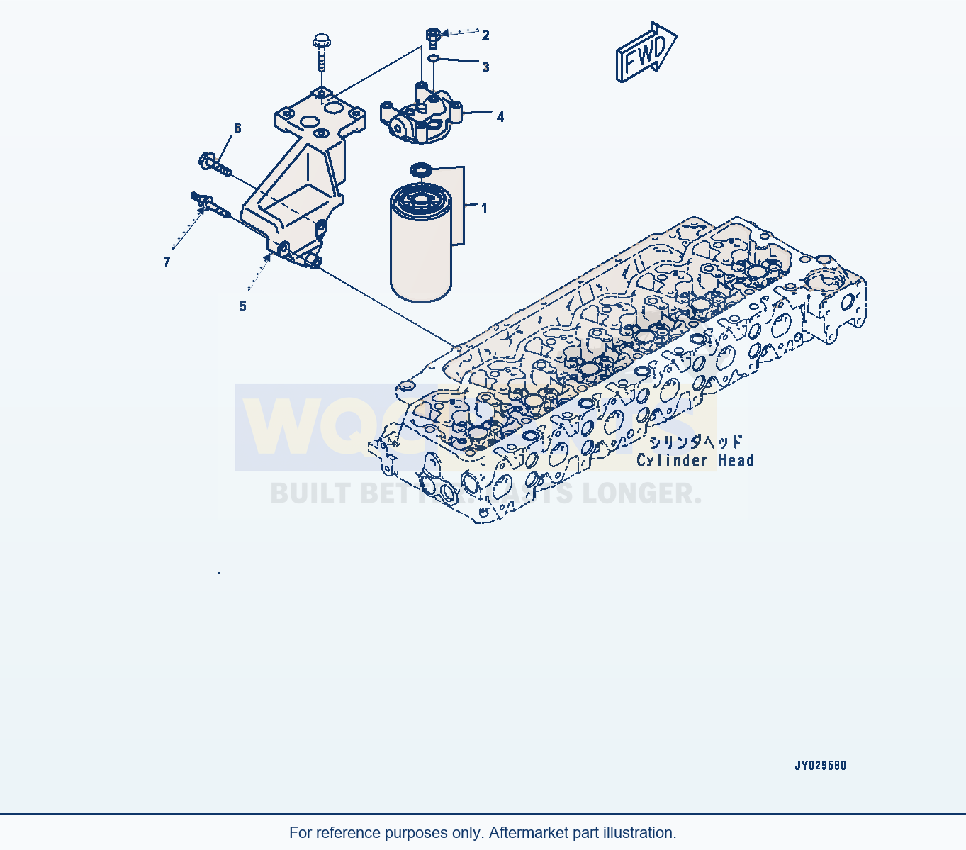 Komatsu WA320-8 Fuel Filter (#26643211-) (Aff10-001001) parts diagram