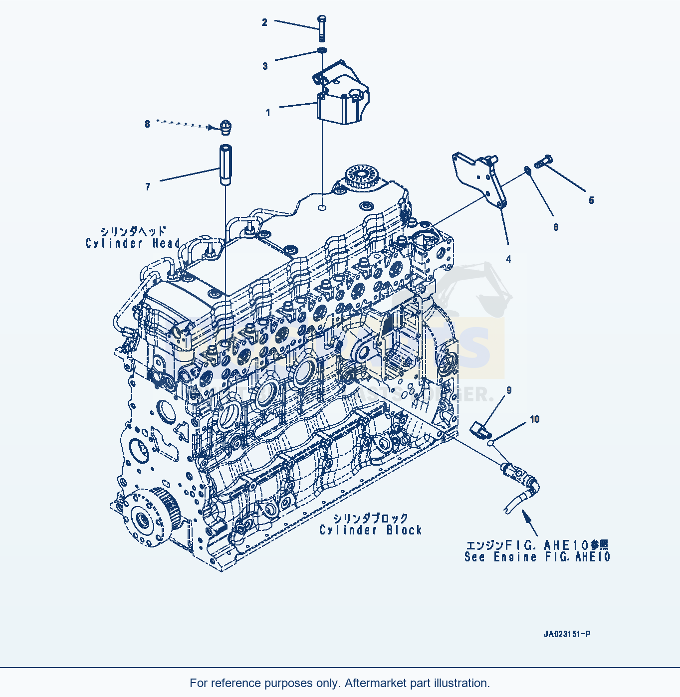 Komatsu WA320-8 Engine Accessory (#85001-) parts diagram