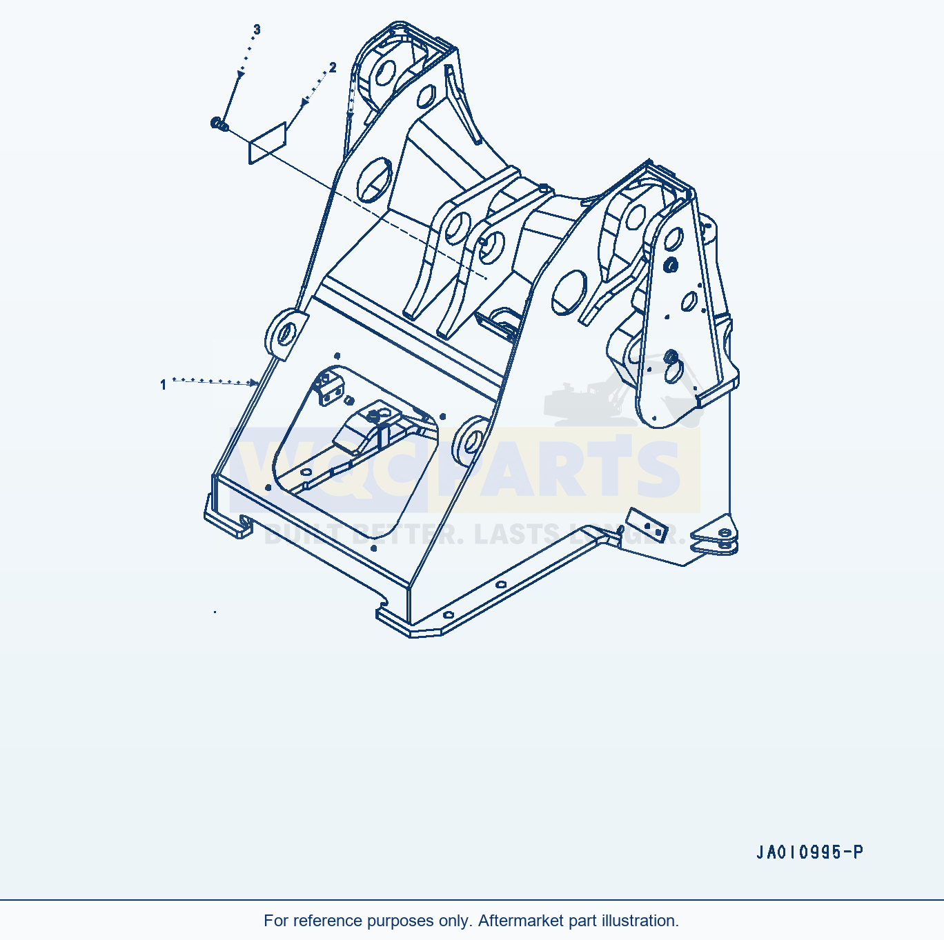 Komatsu WA320-8 Front Frame (#85001-) parts diagram