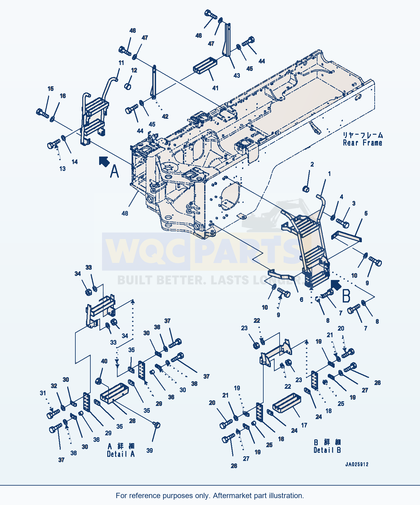Komatsu WA320-8 Ladder (#85147-) parts diagram