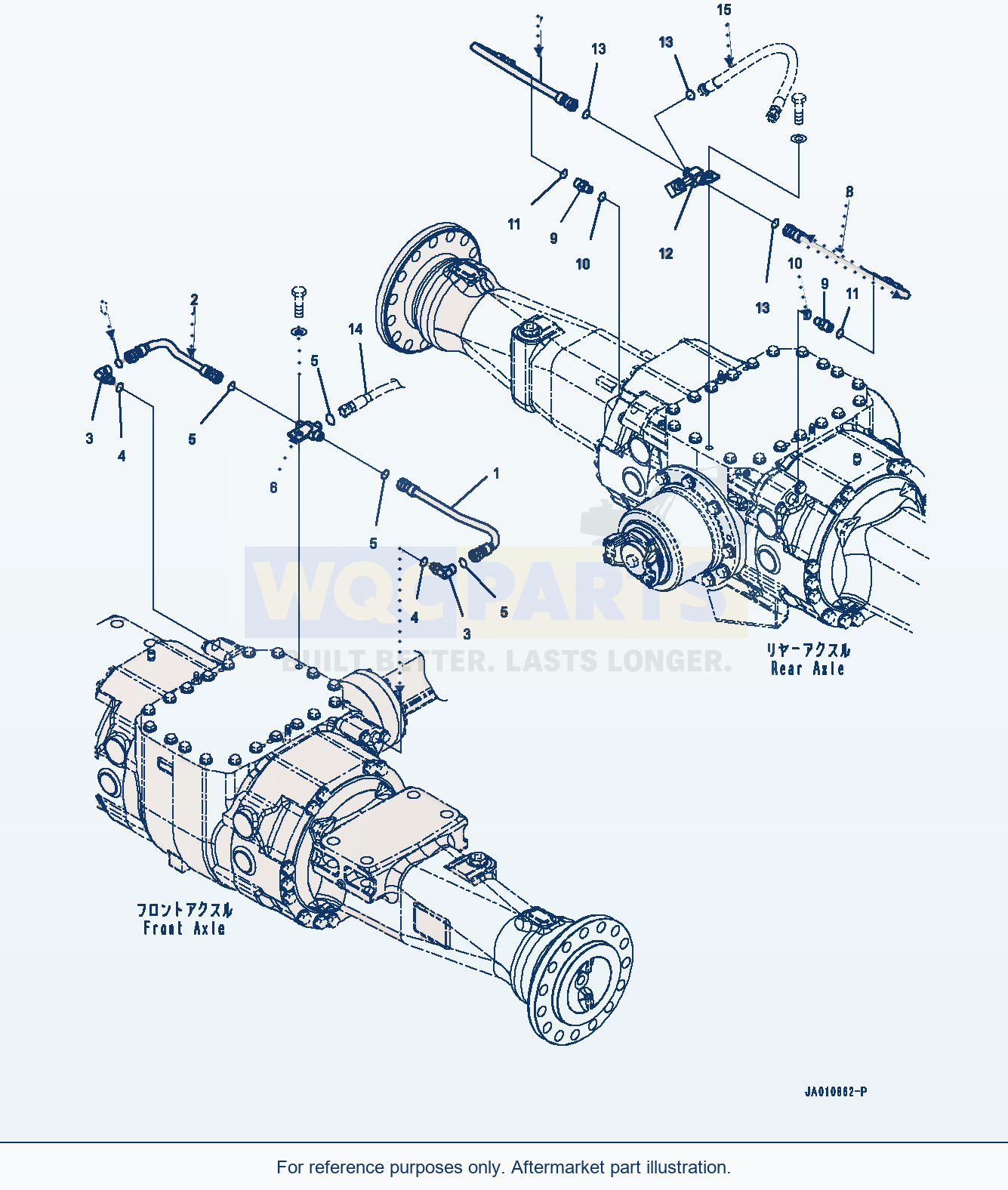 Komatsu WA320-8 Brake Piping (#85001-) parts diagram