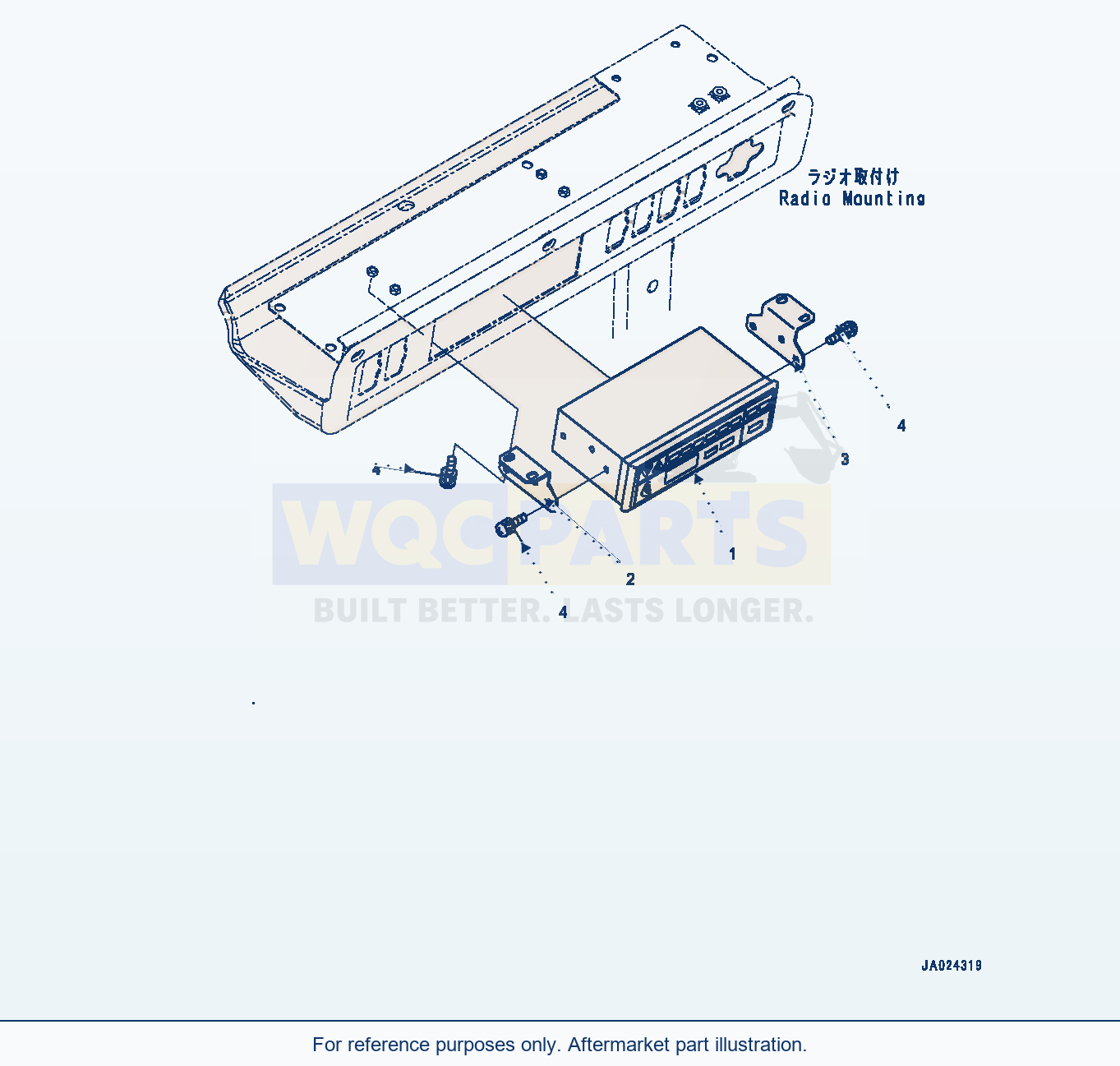Komatsu WA320-8 Radio (#85001-) parts diagram