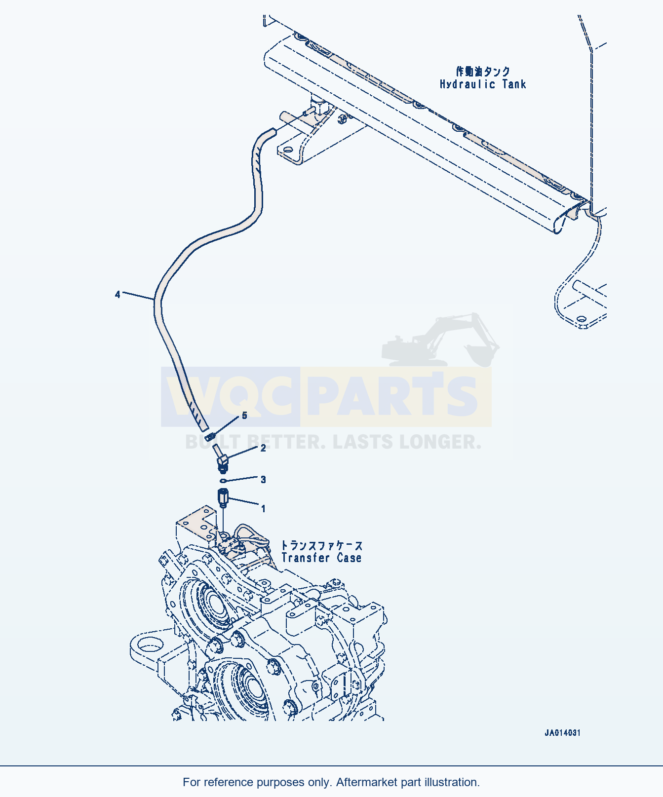 Komatsu WA320-8 Transfer, Breather Piping (#85001-) parts diagram