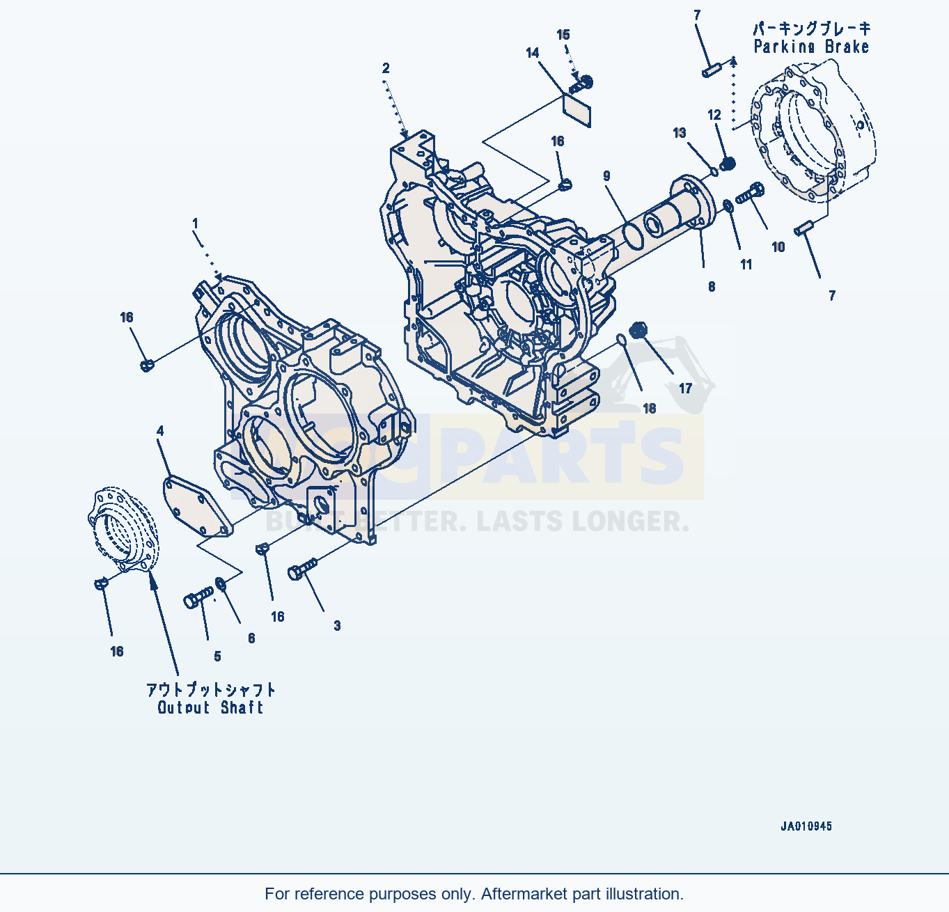 Komatsu WA320-8 Transfer, Case (#85001-) parts diagram