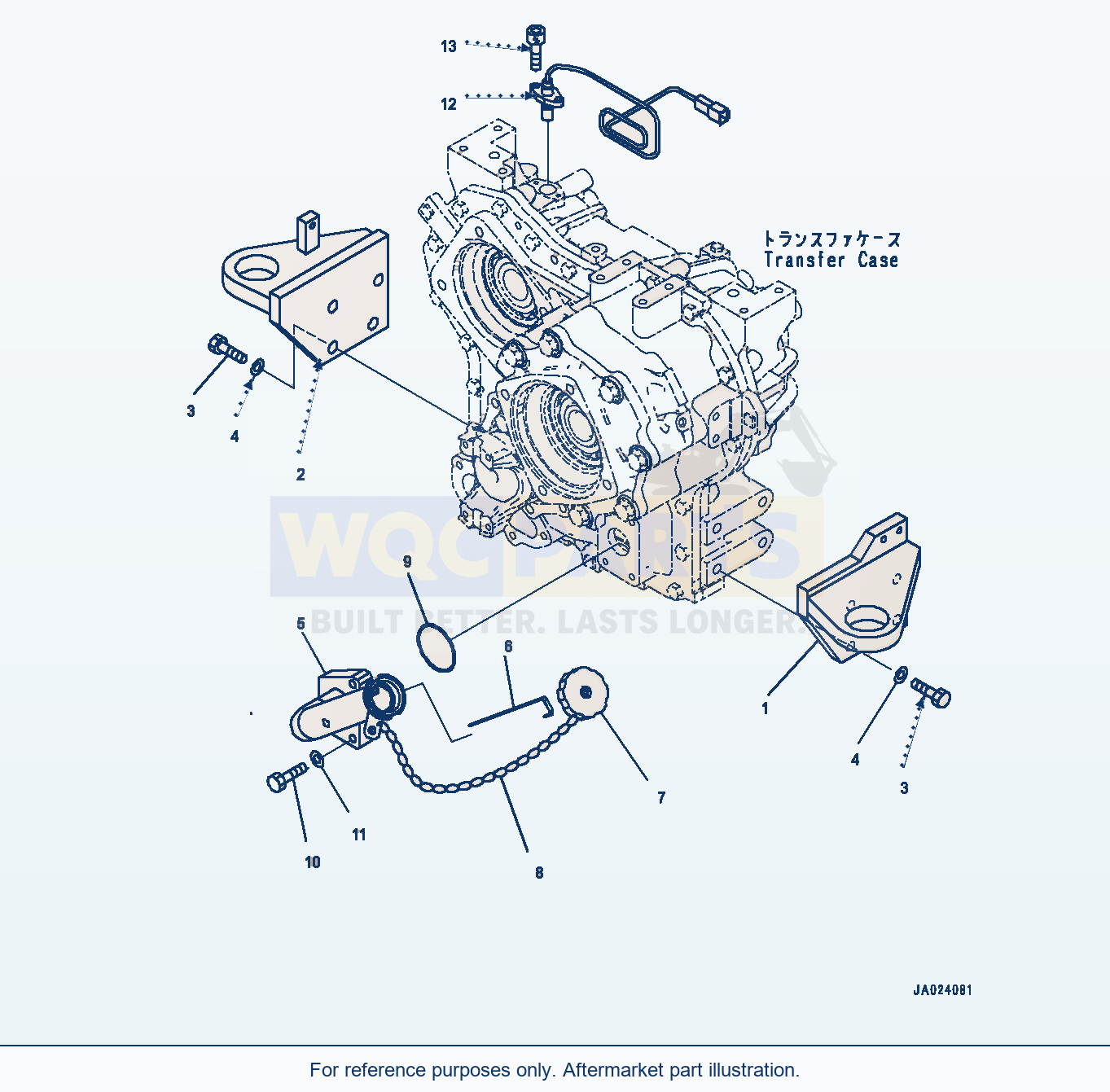 Komatsu WA320-8 Transfer, Filler Tube (#85001-) parts diagram