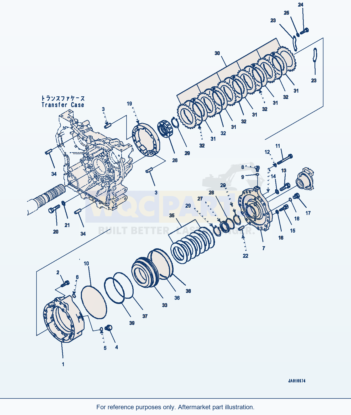 Komatsu WA320-8 Transfer, Parking Brake (#85001-) parts diagram