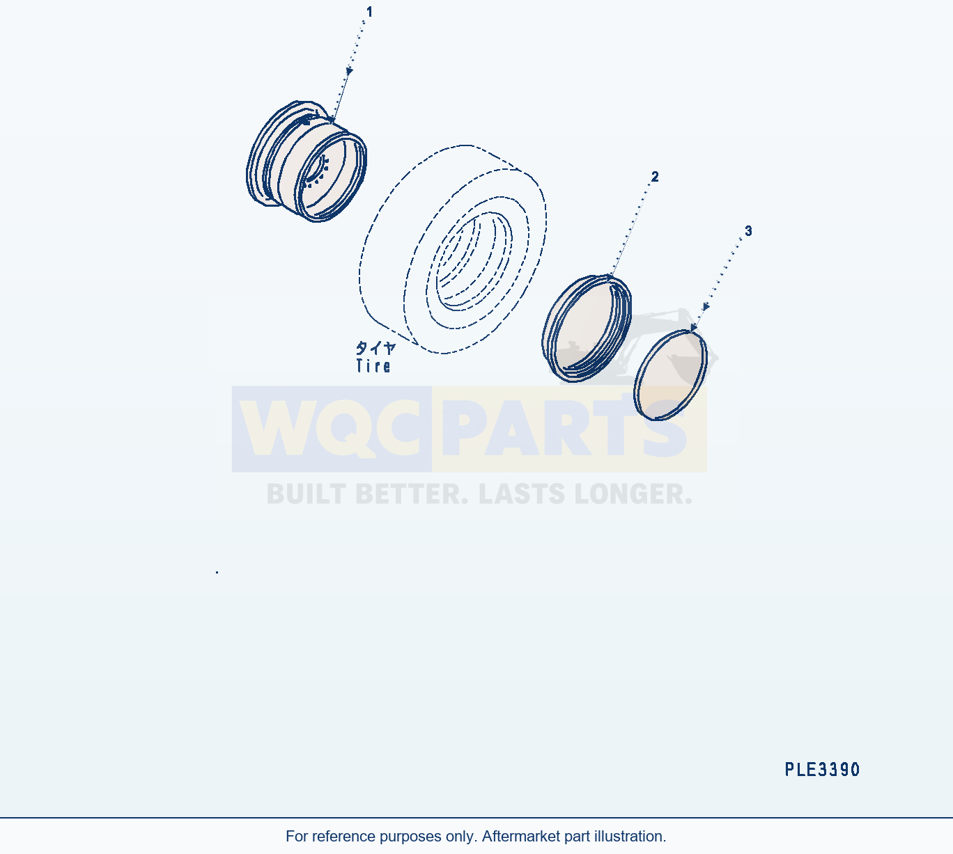 Komatsu WA320-8 Rim (#85001-) parts diagram