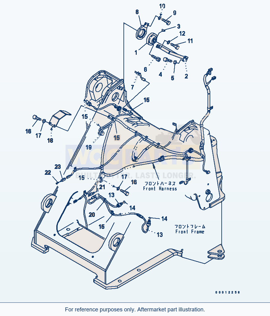 Komatsu WA320L-5 Front Harness (Sensor) (For Load Meter) parts diagram