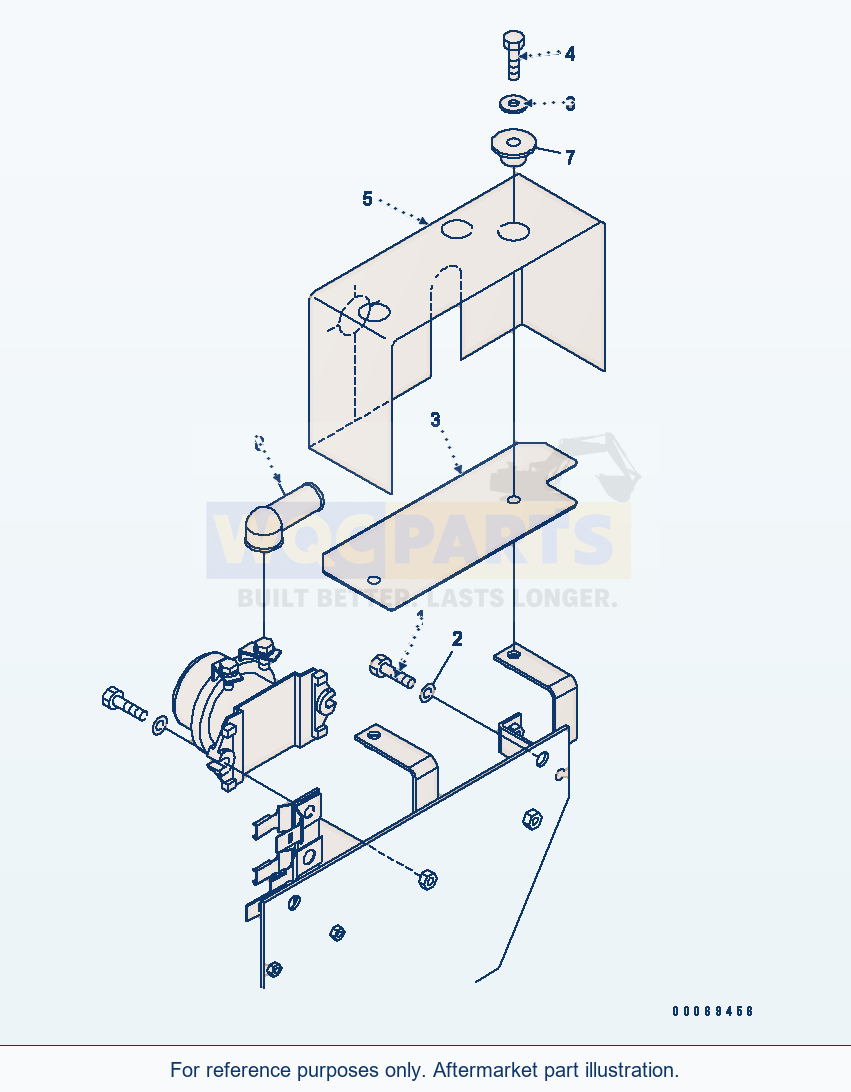 Komatsu WA320L-5 Rear Harness (Switch Mounting Parts)(#60615-) parts diagram