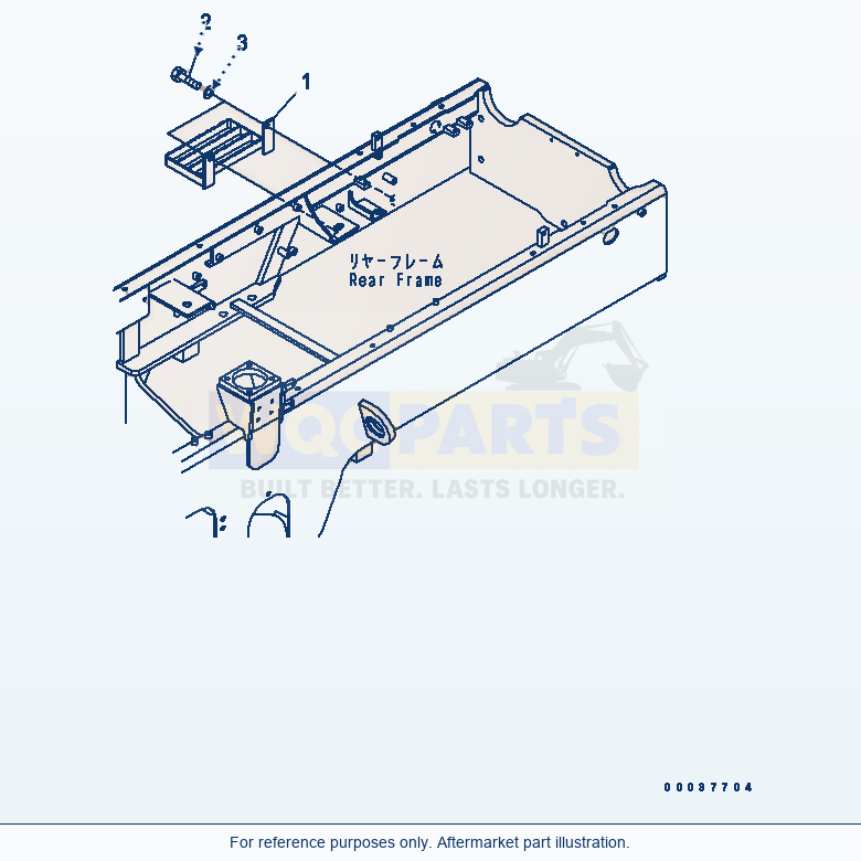 Komatsu WA320L-5 Counter Weight (Step)(#60655-) parts diagram