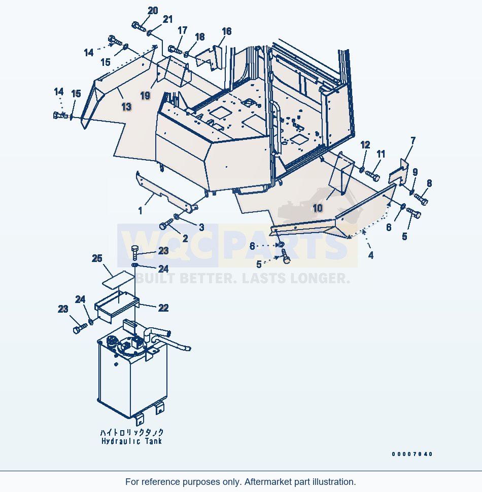 Komatsu WA320L-5 Floor Cover parts diagram