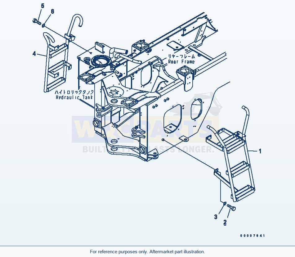 Komatsu WA320L-5 Ladder parts diagram