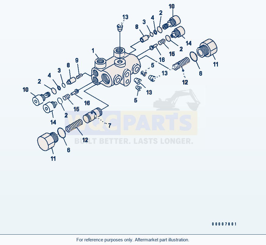Komatsu WA320L-5 Steering Line (Cushion Valve) parts diagram