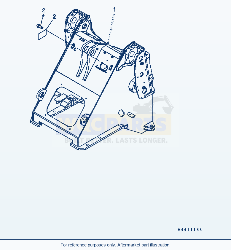 Komatsu WA320L-5 Front Frame (For 3-Spool Valve) (For E.C.S.S.) parts diagram