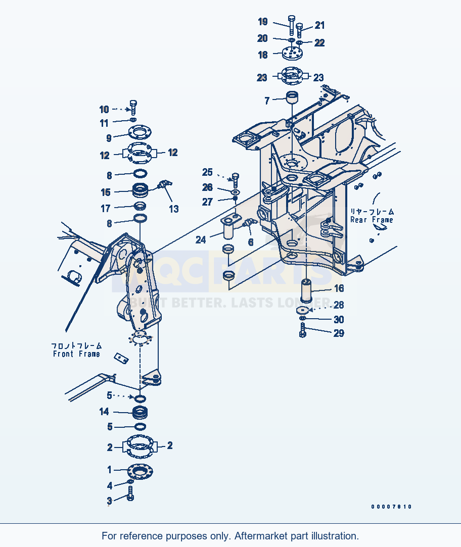 Komatsu WA320L-5 Hinge Pin parts diagram