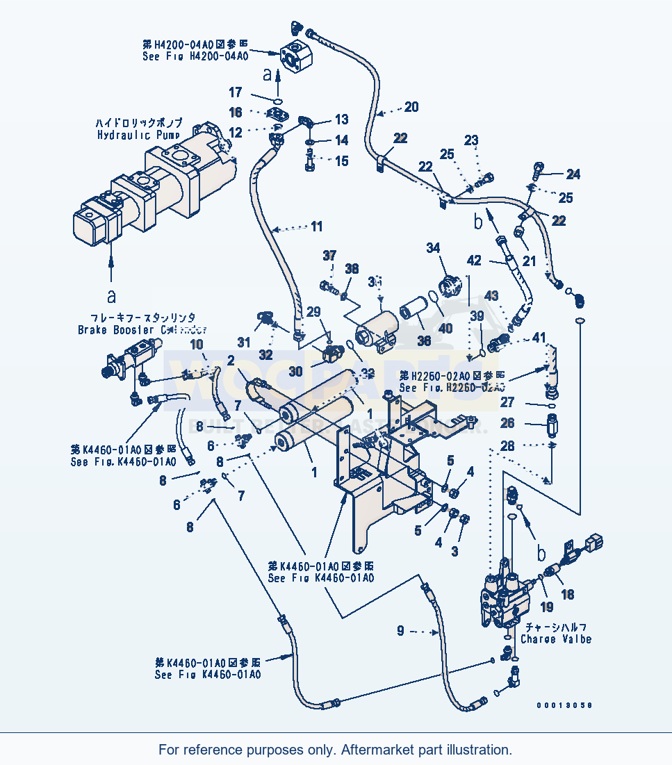 Komatsu WA320L-5 Brake Control (Acumlator)(#60024-) parts diagram