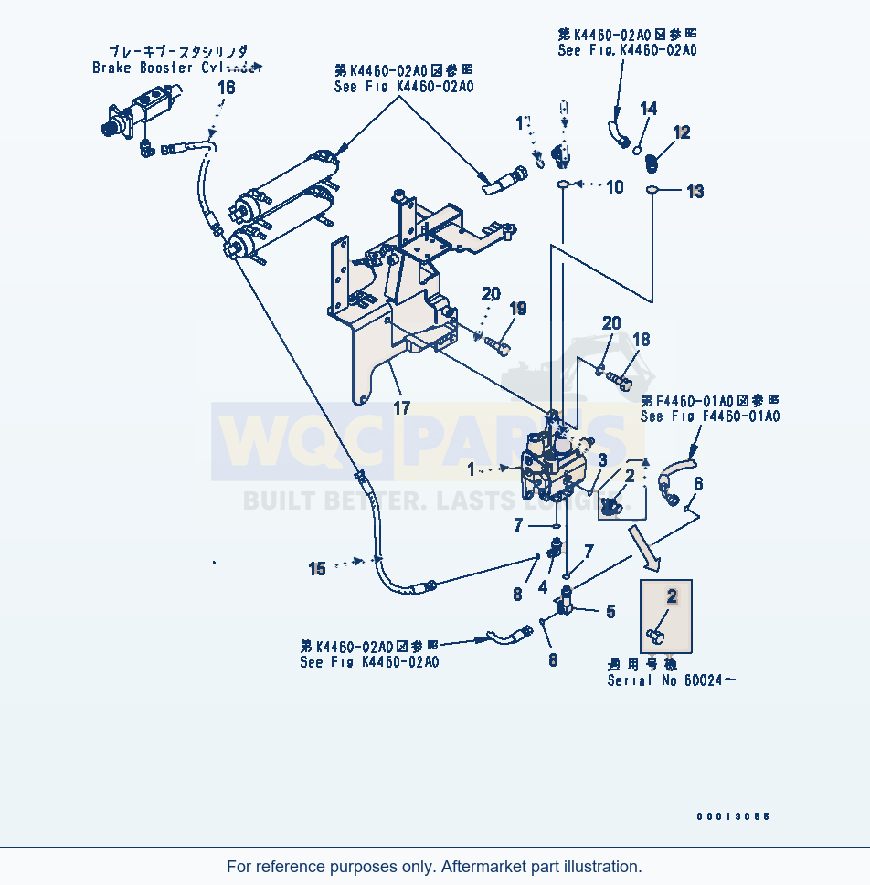 Komatsu WA320L-5 Brake Control (Charge Valve) parts diagram