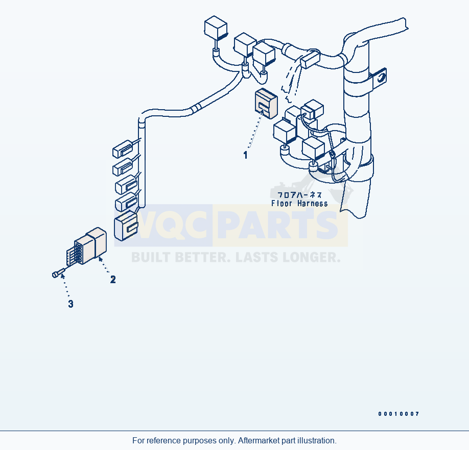 Komatsu WA320L-5 Floor (Wiring Harness) (Plug) parts diagram