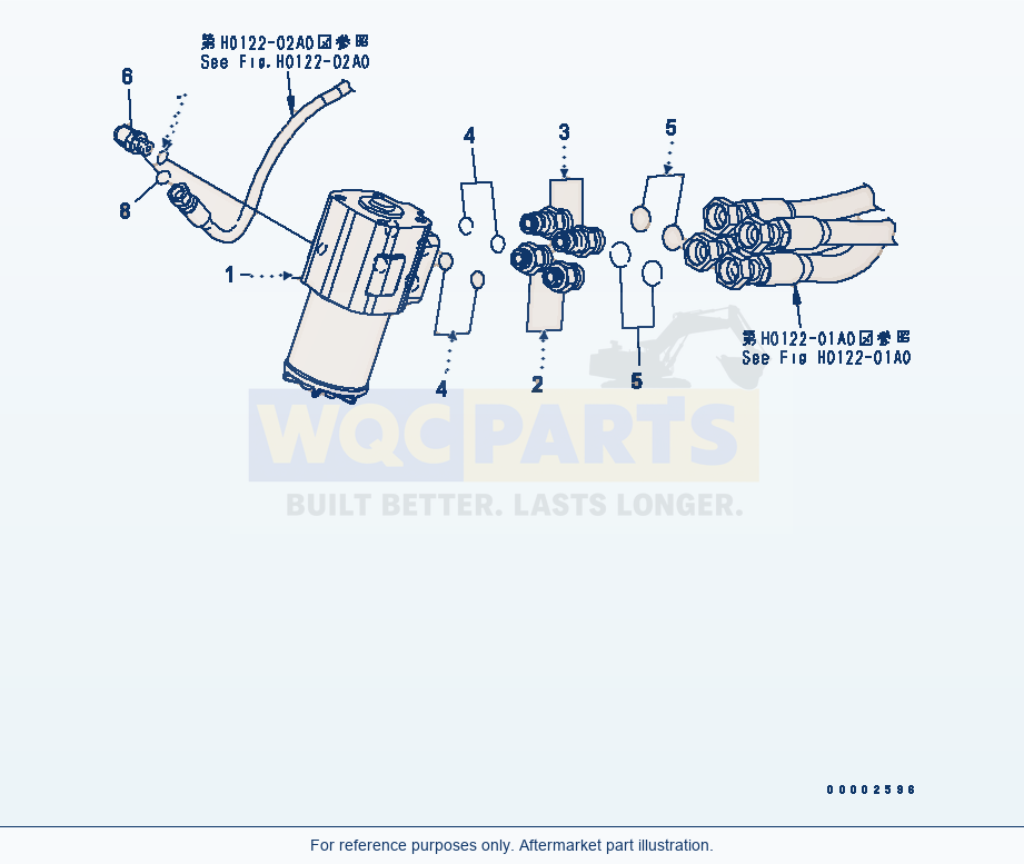 Komatsu WA320L-5 Steering Demand Valve parts diagram