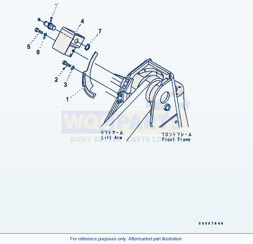Komatsu WA320L-5 Lift Arm And Bellcrank (Boom Kick Out) parts diagram