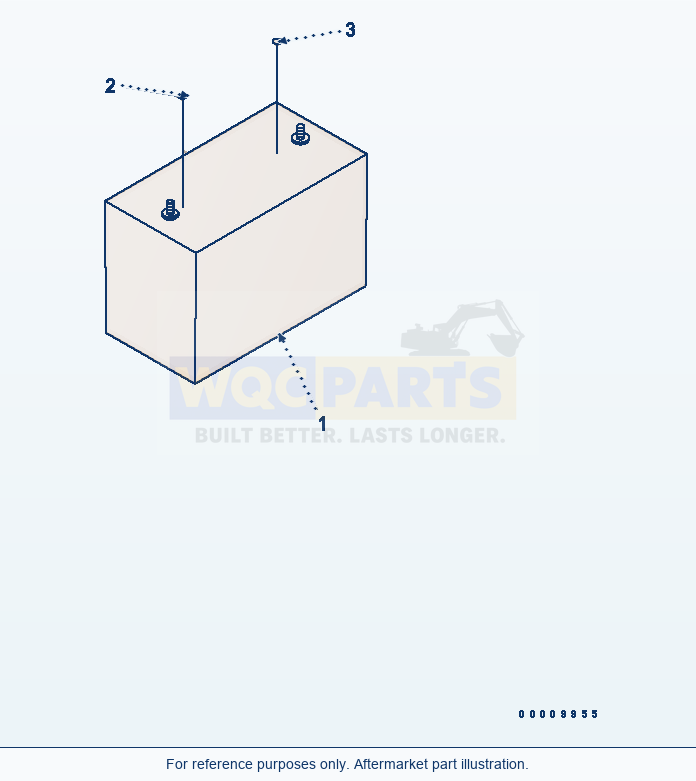 Komatsu WA320PT-5L Battery parts diagram