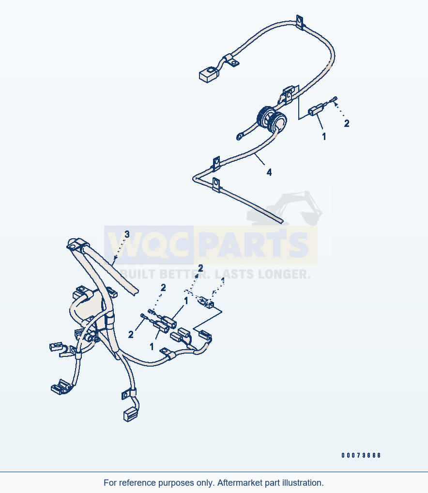 Komatsu WA320PT-5L Rear Harness (Plug) parts diagram