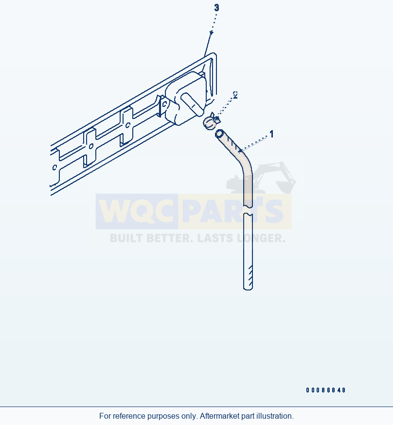 Komatsu WA320PT-5L Breather Hose parts diagram