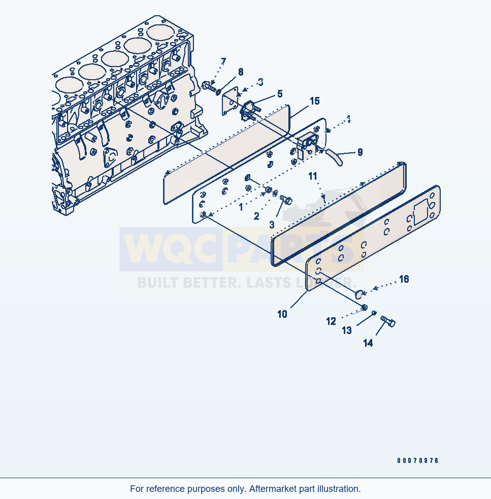 Komatsu WA320PT-5L Cam Follower Cover parts diagram