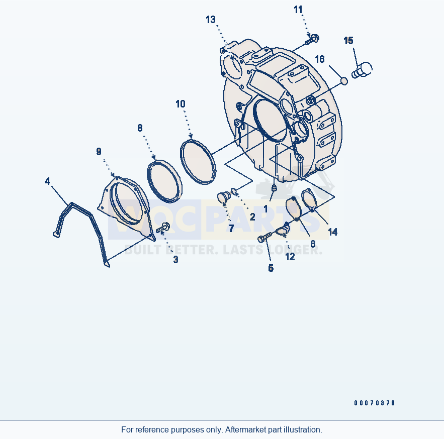 Komatsu WA320PT-5L Flywheel Housing parts diagram