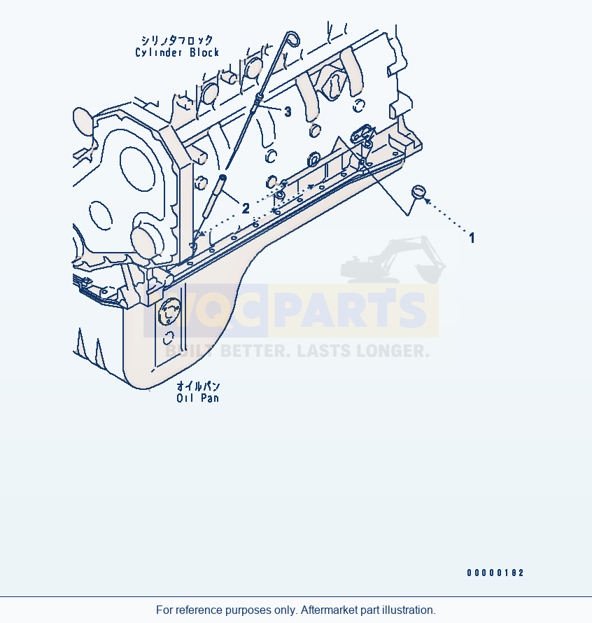 Komatsu WA320PT-5L Oil Level Gauge parts diagram